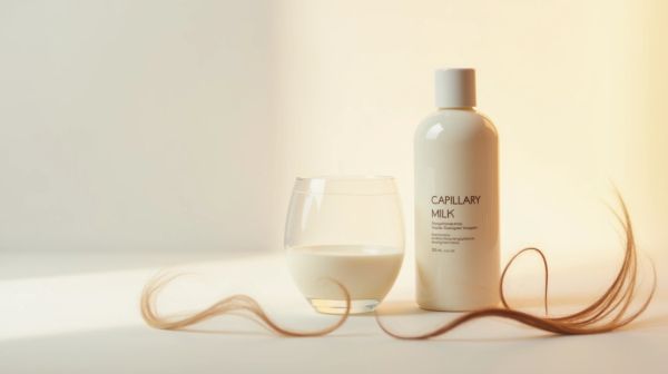 Hydratation et définition des boucles avec un lait capillaire